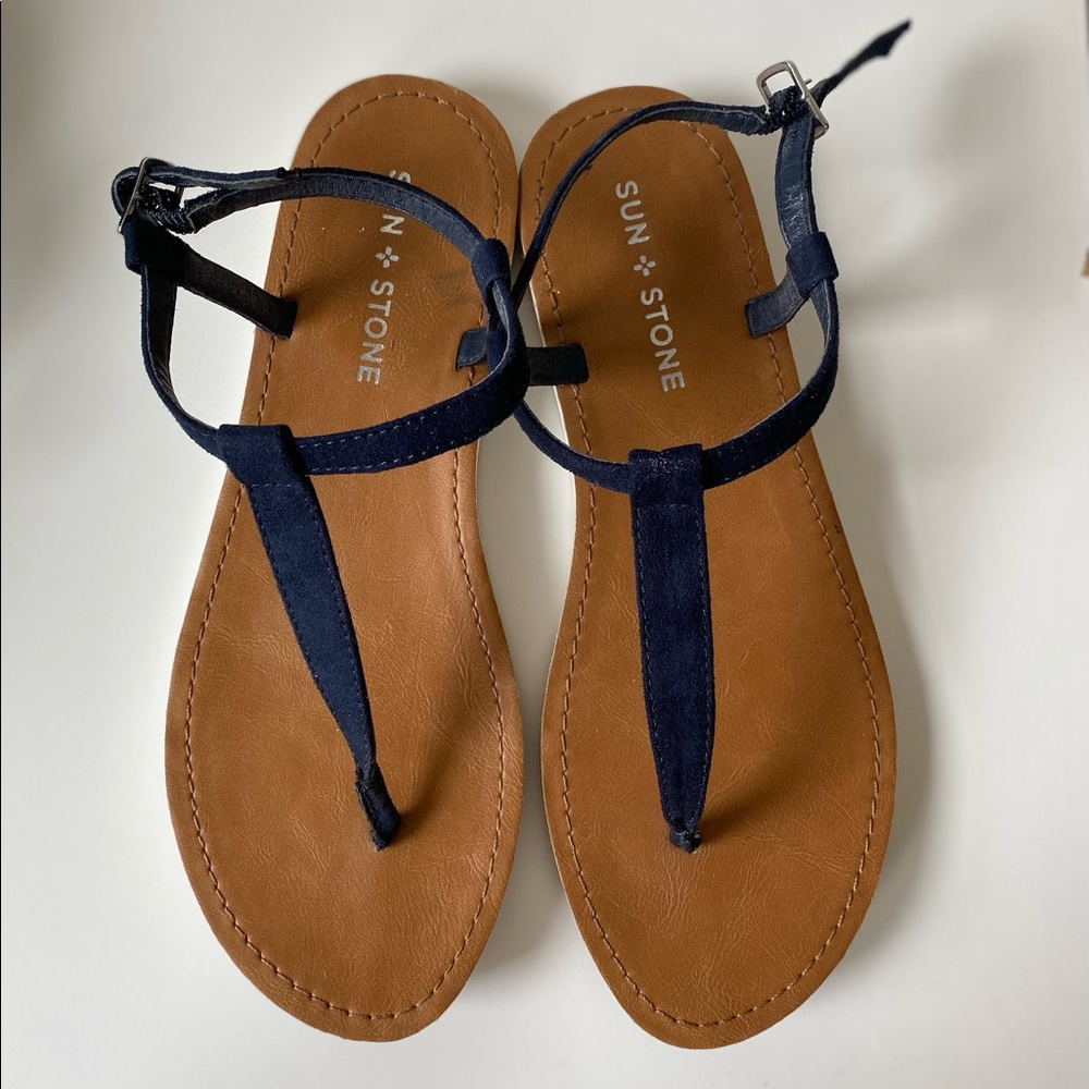 Blue sandals. Size 7